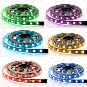 ไฟ Led เส้น USB 5V RGB เปลี่ยนสี กันน้ำ ip65 1เมตร 60 led/เมตร-2073
