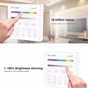 Panel Remote Touch ติดผนัง Mi-light RGB/RGBW 4 Zone-1462