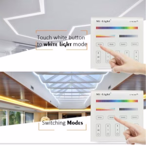 Panel Remote Touch ติดผนัง Mi-light RGB/RGBW & Dual Tone 4 Zone-1480