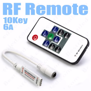 ชุด Control Remote RF 6A 10key ควบคุม ไฟ Led เส้นเปลี่ยนสี RGB-0