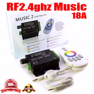 ชุด Control Remote Music IR 18A Touch ควบคุม ไฟ Led เส้นเปลี่ยนสี RGB -0