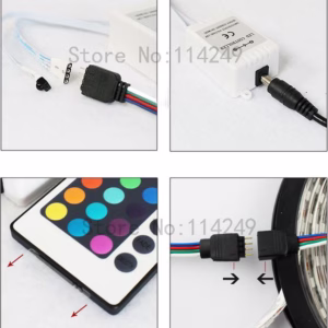 ชุด Control Remote IR 6A 44key ควบคุม ไฟ Led เส้นเปลี่ยนสี RGB-1391