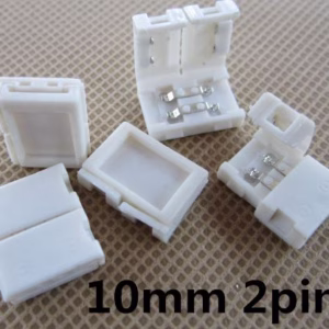 ขั้วต่อ Connector หัวเดียว 2 ขา 10mm ไฟเส้น 5050 5630 สีเดียว -0