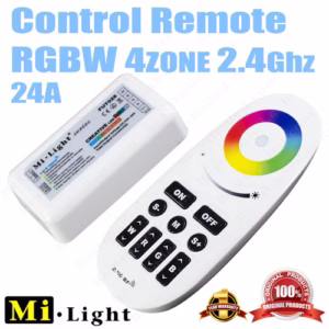 ชุด Control Remote Mi-light RF 2.4Ghz 24A ควบคุม ไฟ Led เส้นเปลี่ยนสี RGBW-0