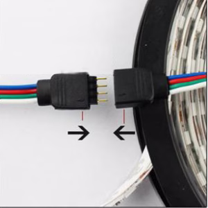 ขั้วต่อ Connector ต่อ ไฟ LED เส้น RGB กับ Control 6A-1568