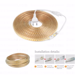 ชุด ไฟ Led เส้น สายยาง 2835 220V 10 ม.ม. 120Leds/m-2116