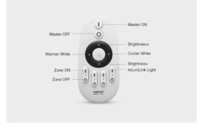 Remote Mi-light Dual Tone/DImmer 4 zone 2.4Ghz
