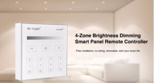 Touch Panel Remote RF 2.4ghz Wall Dimmer 4 Zone Mi-light-2415