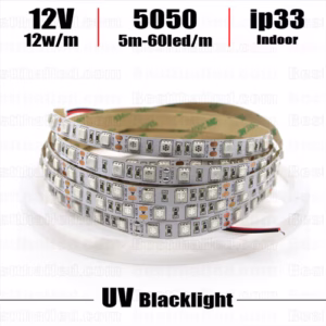 ไฟ Led เส้น Blacklight UV 5050 60Leds/m 12V Indoor ip33-0
