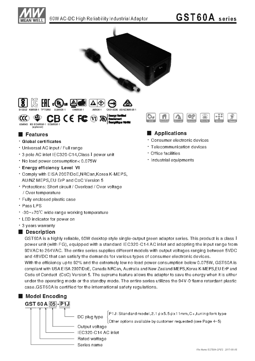 adapter meanwell