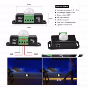 Sensor การเคลื่อนไหว 12v-24V ปรับเวลาได้-2493