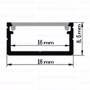 รางไฟเส้น UC 1m ชุดขุ่น-2843
