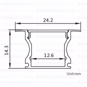 รางไฟled UDWB 1m ชุดขุ่น-2962