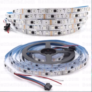 ไฟ Led เส้น วิ่ง เปลี่ยนสี RGB IC 16703 300Led 3Led/1IC 12V ip33 สายแพ 4 เส้น-3201