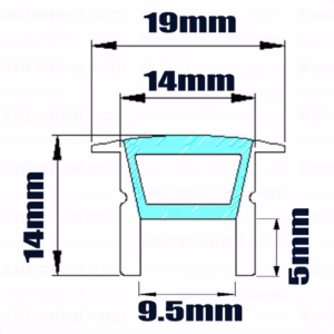 รางไฟ led Silicone โค้งงอได้ SHB 14mm ชุดขุ่น-3303