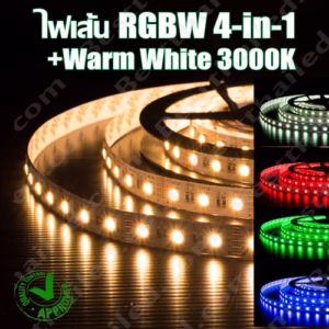 ไฟ Led เส้น เปลี่ยนสี 24V RGBW 4in1 60leds/m 5m ip33-3329