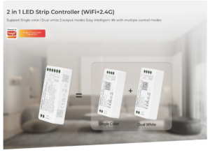 LED Dimmer Dual Tone Control Multizone Miboxer Mi-light 2in1 12A RF/ Wifi (Fut035W+)