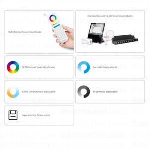 Remote Mi-light RGB+CCT 6 zone 2.4Ghz (FUT089s)-3445