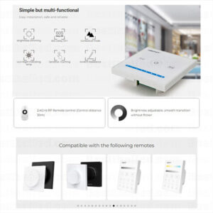 Led Dimmer Mi-Light ติดผนัง 12v-24v 10A Touch Remote and Smartphone Ready P1 -3470