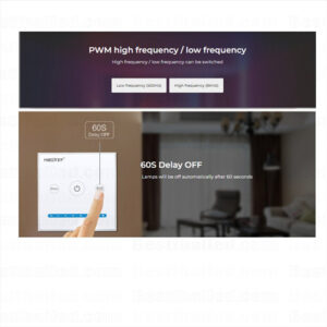 Led Dimmer Mi-Light ติดผนัง 12v-24v 10A Touch Remote and Smartphone Ready P1 -3472