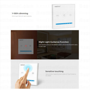Led Dimmer Mi-Light ติดผนัง 12v-24v 10A Touch Remote and Smartphone Ready P1 -3473