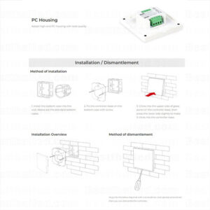 Led Dimmer Mi-Light ติดผนัง 12v-24v 10A Touch Remote and Smartphone Ready P1 -3475