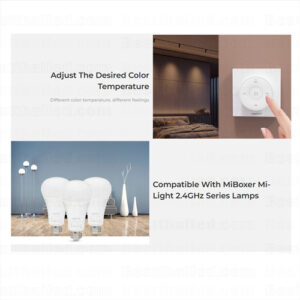 Mini Remote Dimmer CCT Panel 2.4Ghz Mi-light (K2)-3500