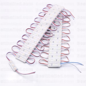 ไฟ Led โมดูล Mini Module พร้อมเลนส์ 12V 2835 3Leds กันน้ำ-3519