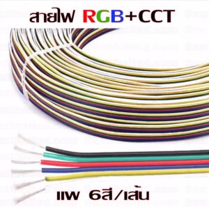 สายไฟ RGB CCT แพ 6สี-เส้น