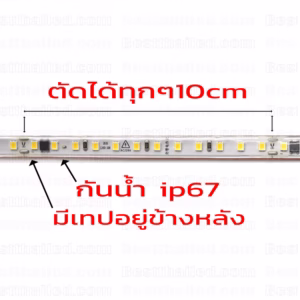 ไฟ Led เส้น 220V XB 2835 IC 12mm 120leds/m ตัดได้ทุกๆ 10cm-3586