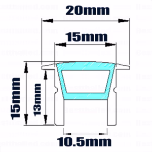 รางไฟ led Silicone โค้งงอได้ SHB 15mm ชุดขุ่น -3603