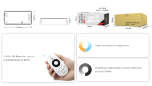 LED Dimmer Dual Tone Control Multizone 2in1 12A RF Miboxer (Fut035S+)