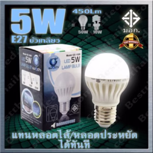 หลอด LED Bulb E27 Iwachi 5w
