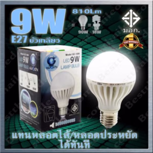 หลอด LED Bulb E27 Iwachi 9w